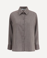 Virgin wool Shirt - BROWN | Base Blu
