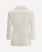 Single-breasted Blazer - WHITE | Base Blu