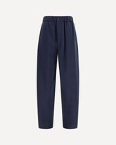 Wide-leg silk blend Pants - BLUE | Base Blu