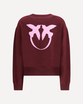 Maglione con logo  - BORDEAUX | Base Blu