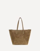 Suede BC Tote Bag - BEIGE | Base Blu