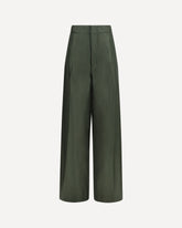 Bogart silk twill Trousers - GREEN | Base Blu
