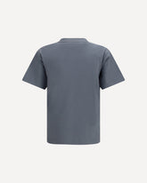 T-shirt in cotone con logo  - GRIGIO | Base Blu
