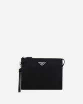 Re-Nylon and Saffiano Necessaire Beauty Case - BLACK | Base Blu