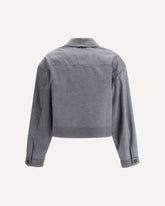 Mélange zip Jacket - GREY | Base Blu