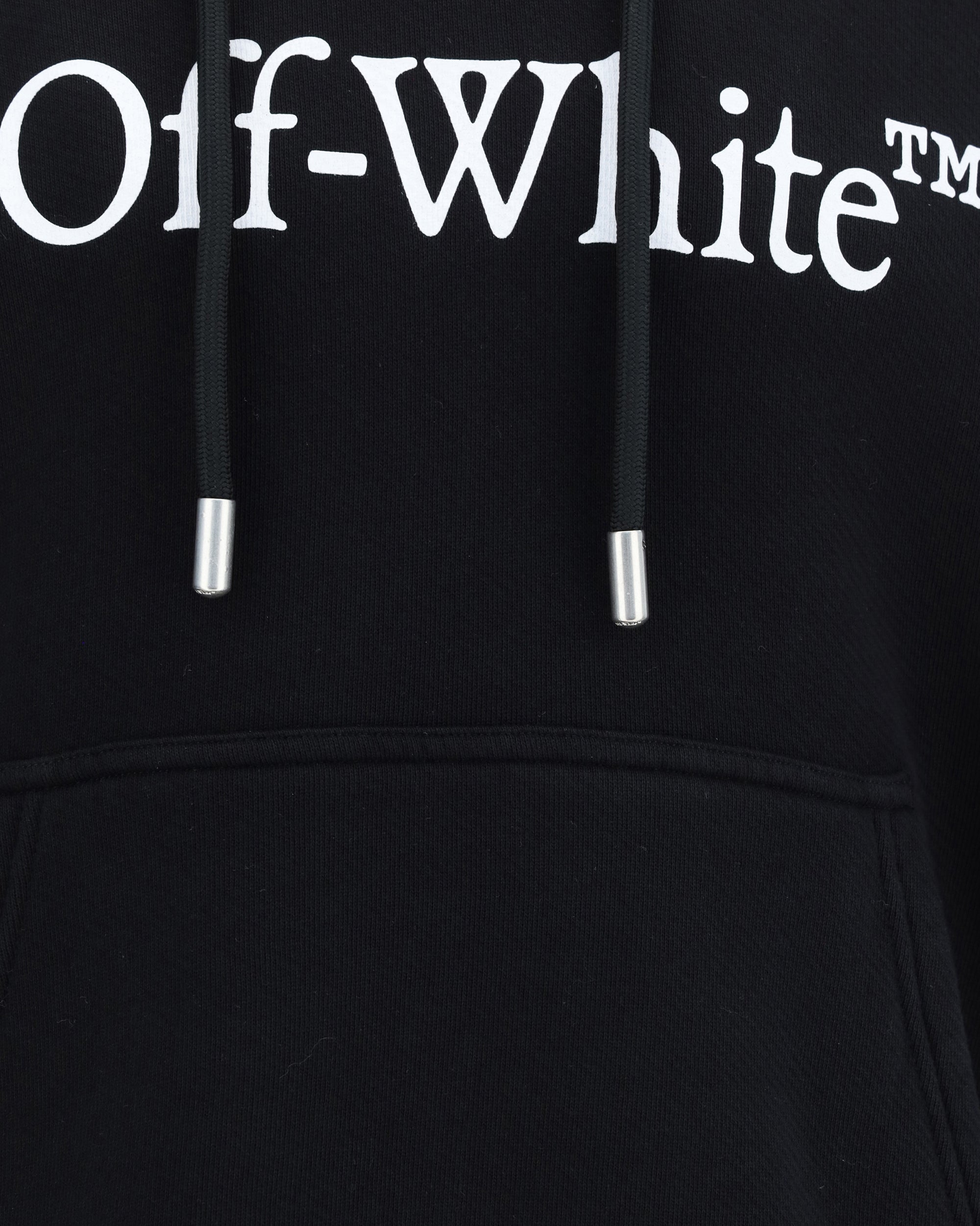 OFF-WHITE Felpa Con Cappuccio Big Bookish Skate NERO Base Blu