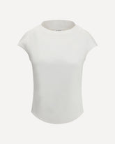 Boat neckline Top - WHITE | Base Blu