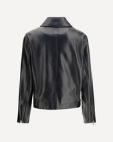 Giacca in leggera nappa di agnello plongé  - NERO | Base Blu