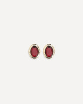 Hammered gold Earrings - RED | Base Blu