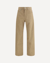 De-Nîmes straight-leg denim Trousers - BEIGE | Base Blu