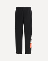 Cotton Sweatpants with logo patch - BLACK | Base Blu