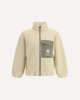 Giacca Casual Fleece - CREMA  | Base Blu