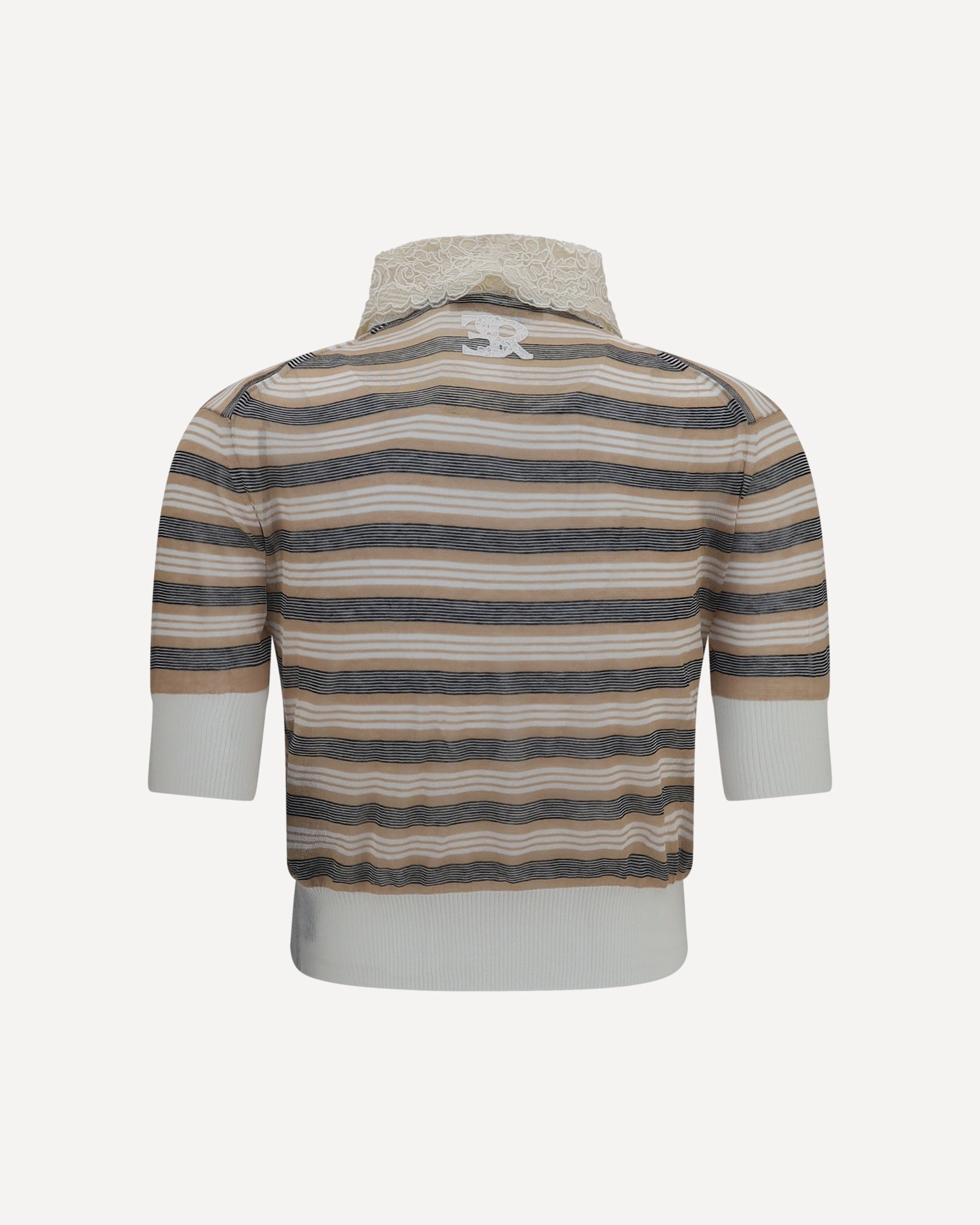 ERMANNO SCERVINO 長袖 カットソー 刺繍 ERMANNO SCERVINO Short-sleeve Sweater BEIGE | Base Blu