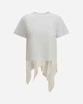 Jersey T-shirt with Polyester detail - WHITE | Base Blu