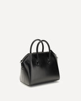 Box leather Antigona mini Handbag - BLACK | Base Blu