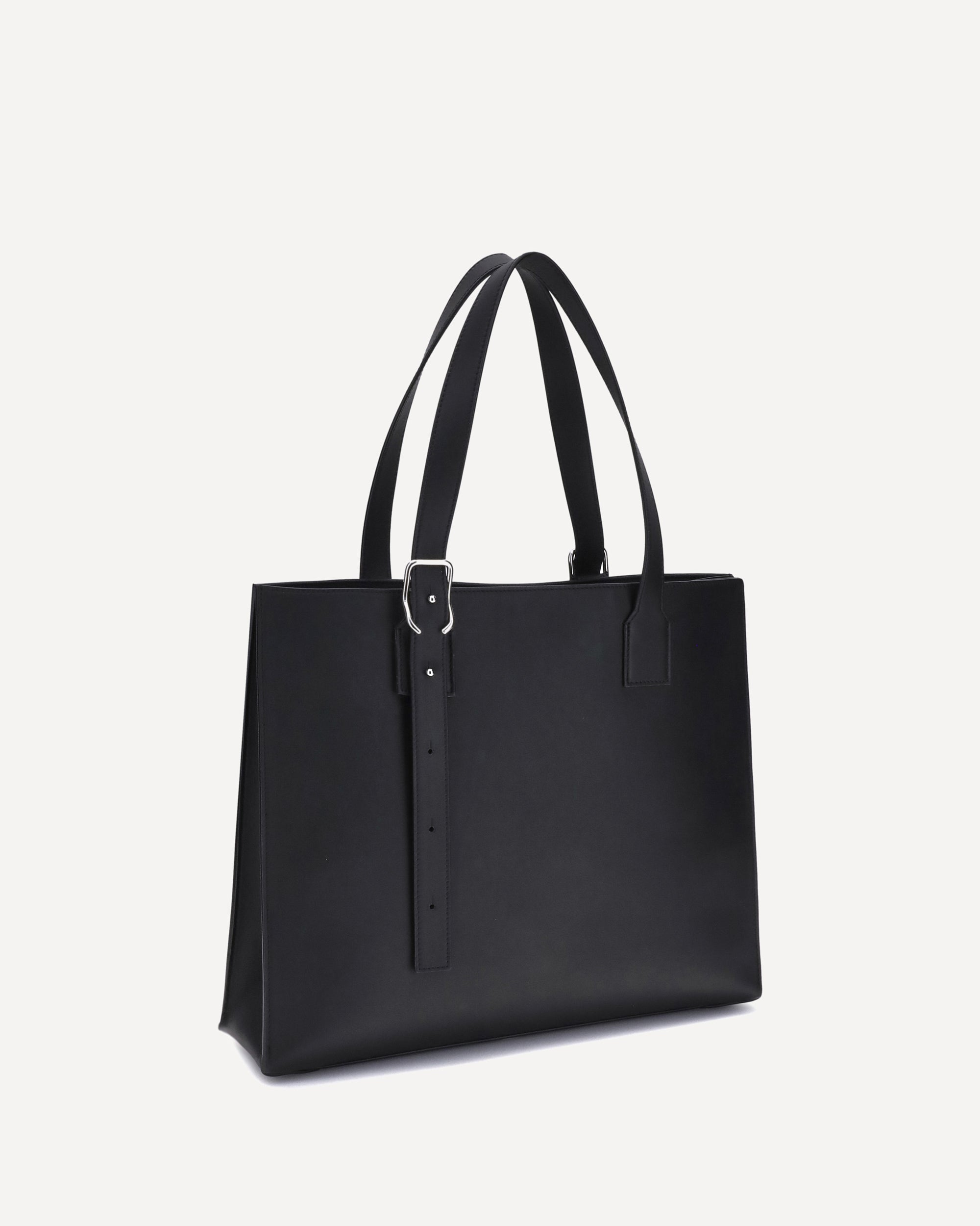LOEWE Buckle Horizontal Tote Bag BLACK | Base Blu