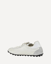 Leather Sneakers - WHITE | Base Blu