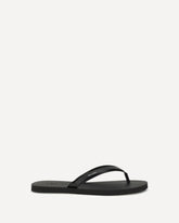 Leather thong Sandals - BLACK | Base Blu
