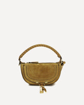 Marcie suede mini Shoulder Bag - BROWN | Base Blu