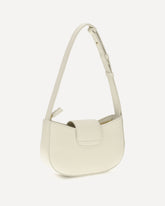 Leather Shoulder Bag - WHITE | Base Blu