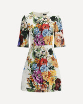 Bouquet-print midi Dress - MULTICOLOUR | Base Blu