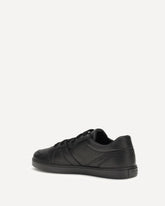 Leather Sneakers - BLACK | Base Blu