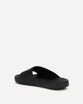 Ciabatte con logo in gomma - NERO | Base Blu