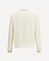 Hopsack Jacket - WHITE | Base Blu