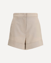 Mohair and silk canvas Shorts - GREEN | Base Blu