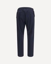Trousers with an elasticated waistband - BLUE | Base Blu