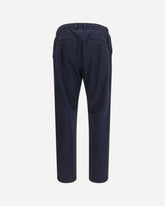 Trousers with an elasticated waistband - BLUE | Base Blu