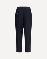 Trousers in merino wool - BLUE | Base Blu