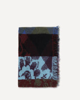 Sciarpa Mati con stampa mista e frange - MULTICOLORE | Base Blu