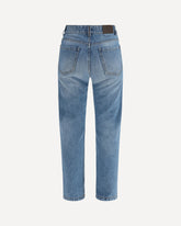 Retro denim Pants with monili - LIGHT BLUE | Base Blu