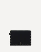 Rockstud Pouch in leather - BLACK | Base Blu