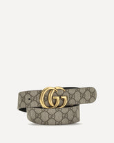 Reversible GG Marmont Belt - BEIGE | Base Blu