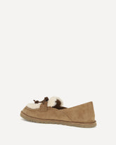 Zora suede Loafers - BEIGE | Base Blu