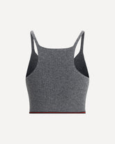 Top con scollo a V - GRIGIO | Base Blu