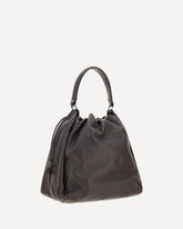 Leather Shoulder Bag - BROWN | Base Blu