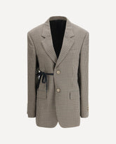 Giacca monopetto con motivo Vichy - MULTICOLORE | Base Blu