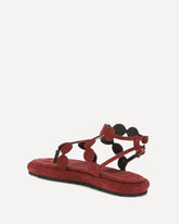 Sandali in pelle scamosciata - MARRONE | Base Blu