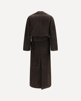 Suede Coat - BROWN | Base Blu