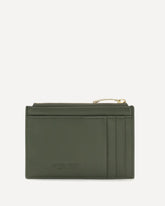 Intrecciato zip Cardholder - GREEN | Base Blu