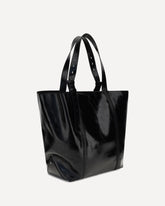 Borsa Tote in pelle lucida - NERO | Base Blu