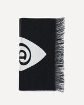 Wool logo Scarf - BLACK | Base Blu