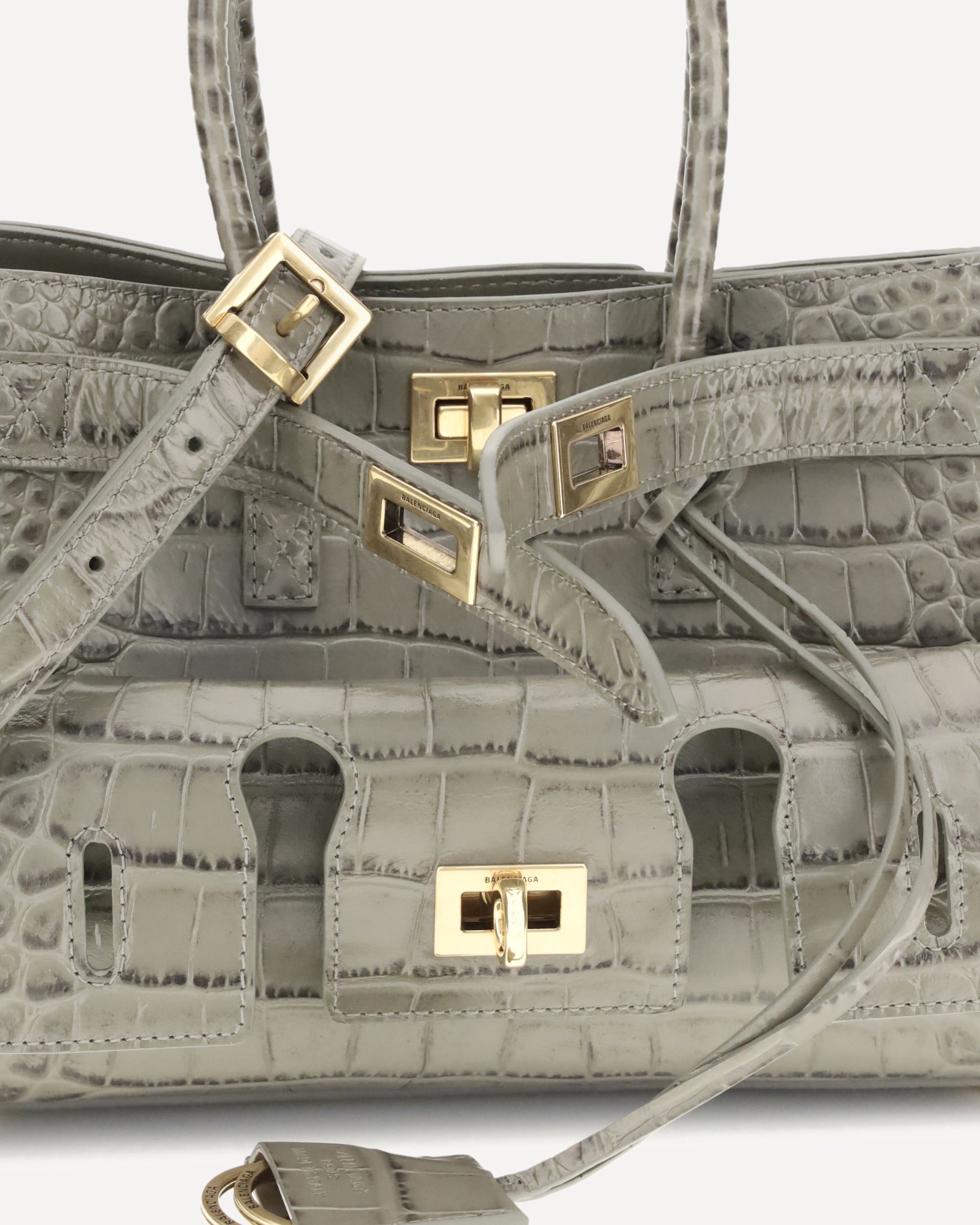 BALENCIAGA Bel Air mini Shoulder Bag GREEN | Base Blu