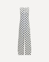 Abito lungo senza maniche con fiocco sul retro - BIANCO | Base Blu