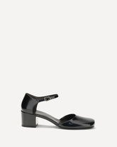 Penelope Ankle Strap Pumps - BLACK | Base Blu