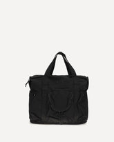 The twill Shoulder Bag - BLACK | Base Blu
