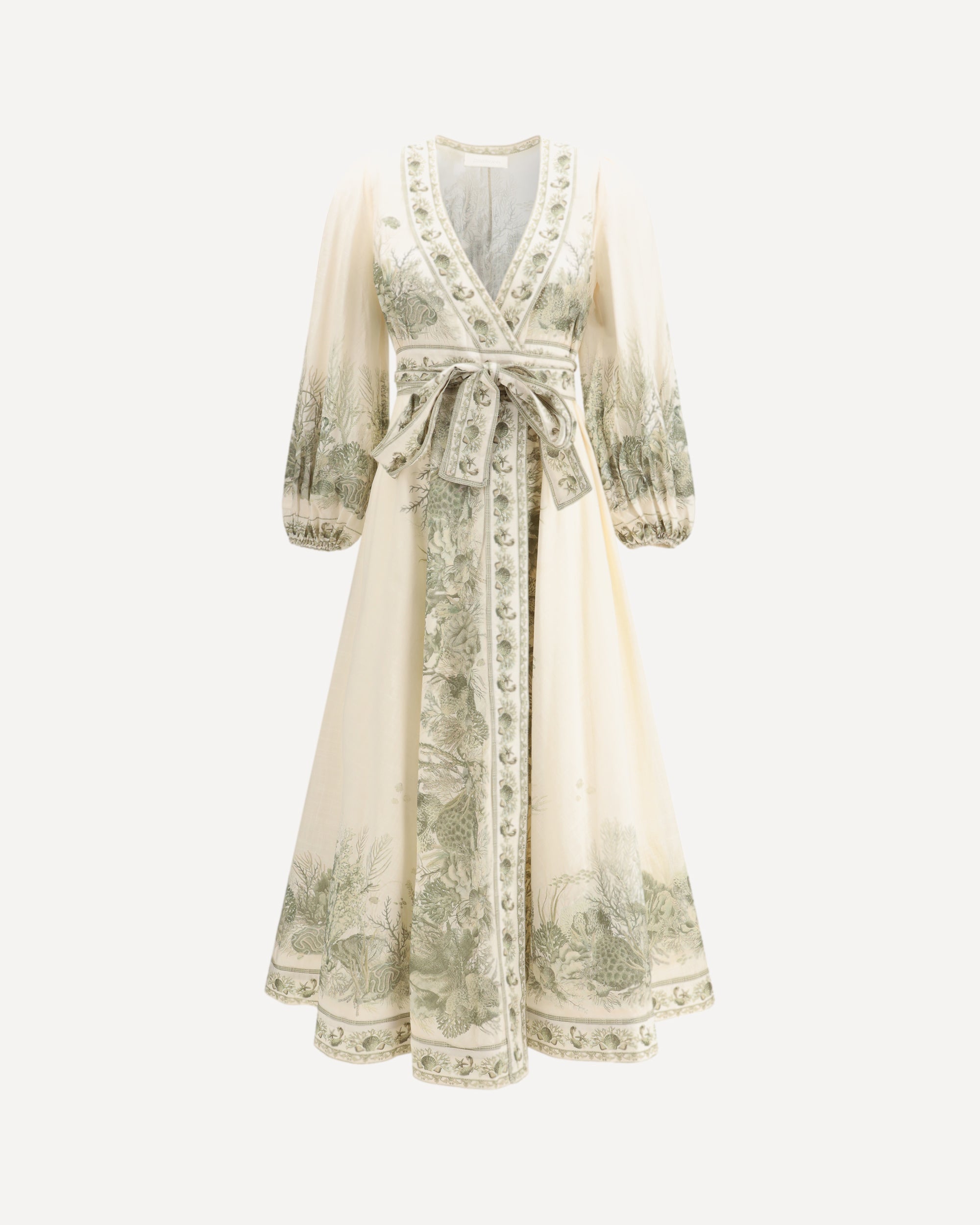 ZIMMERMANN Wanderlust wrap midi Dress MULTICOLOUR
